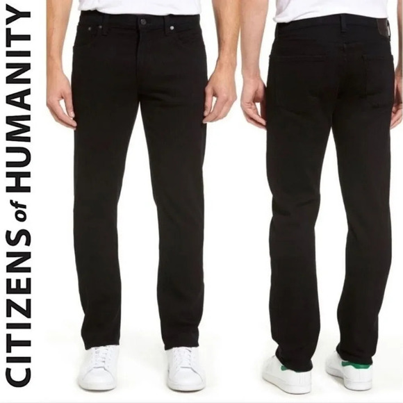 NEW Citizens of Humanity Core Slim Fit Straight Black Jeans Size 29 Mens - Picture 1 of 5